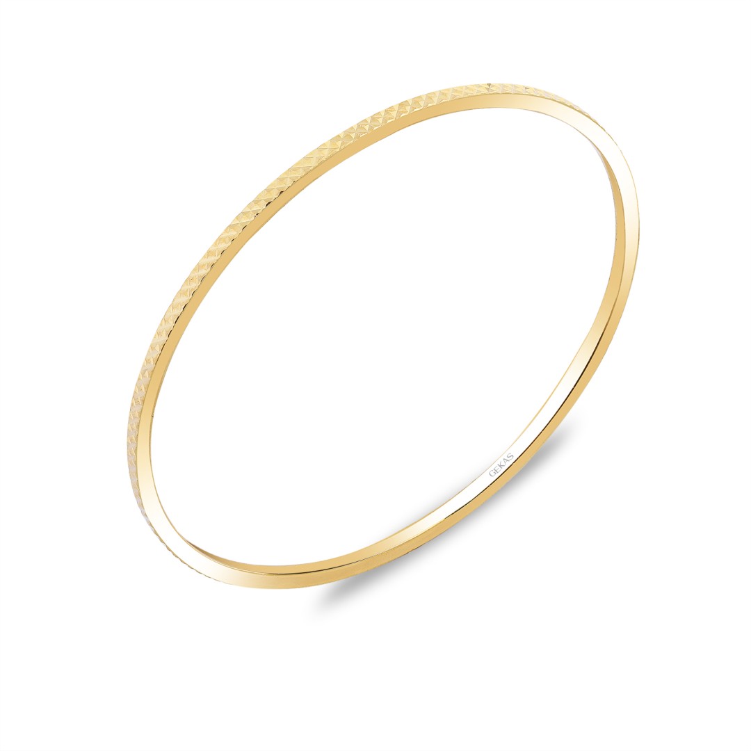 14 Ayar İşlemeli Düğün Bilezik